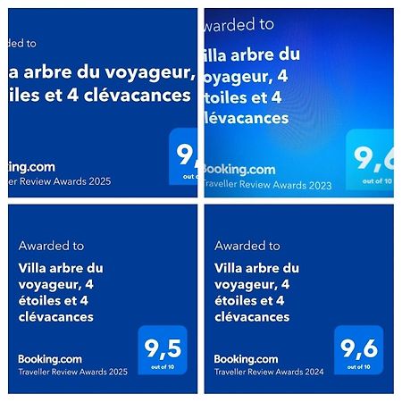 Villa arbre du voyageur, 4 étoiles et 4 clévacances Noël Exterior foto